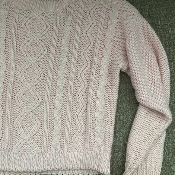 VTG Hunt Club Pink Crew Neck Knit Long Sleeve Sweater Size Large (14) - Picture 6 of 14